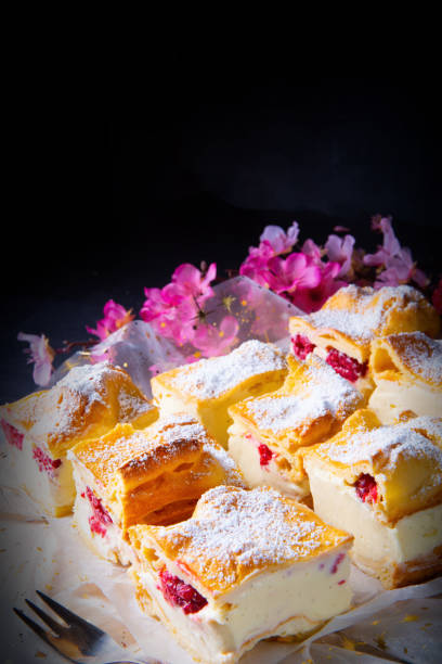 istock Karpatka - a delicious Polish pudding cake 1189108019