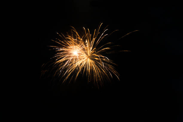 istock Awesome isolated Festive fireworks on a dark background. Can be 1189111039