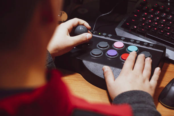 istock play with arcade pads to vintage video games 1189116796