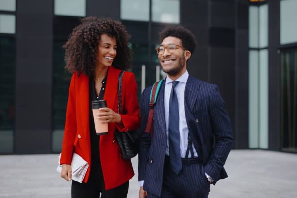 istock Business people leaving their place of work 1189117641