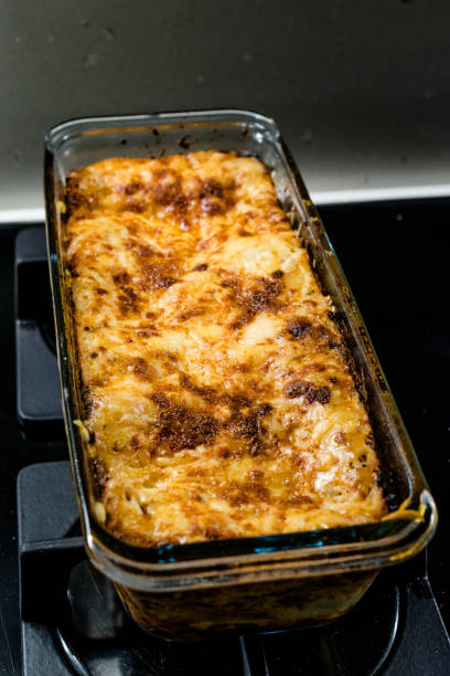 istock Homemade Traditional Italian Meat Lasagna in Rectangular Glass Bowl. 1189118054