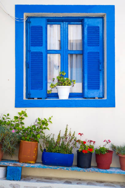 Architectural detail, Nissiros island, Greece.