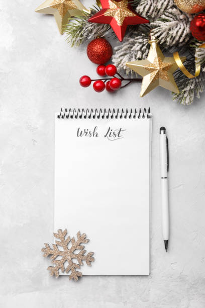 istock Christmas or new year wish list 1189122289