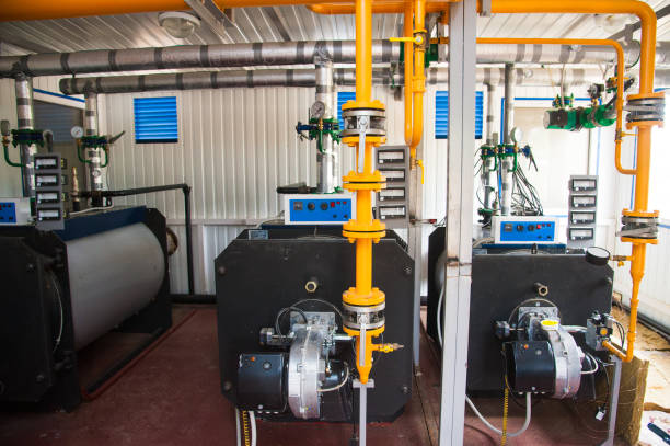 istock Modern boiler room equipment for heating system 1189122684