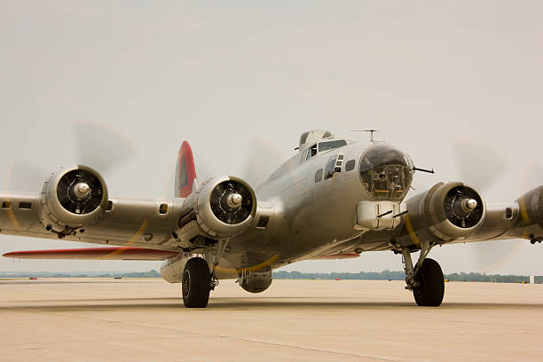 istock B-17 bomber taxiing for takeoff 118912442
