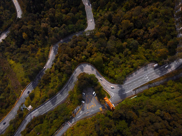 Aerial road view at Genting Highland