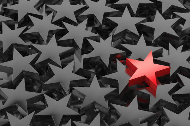 istock Leadership Concept with red star 1189126858