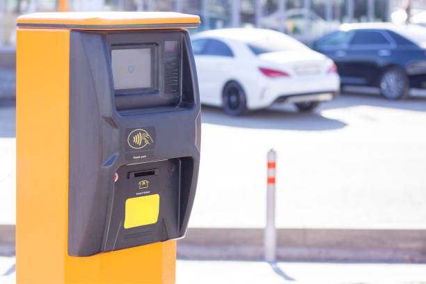 istock wireless parking management system, automatic gates and barriers, parking entrance security system 1189128079