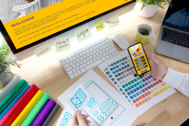 istock Designer planning draft of mobile app in design studio. 1189130099