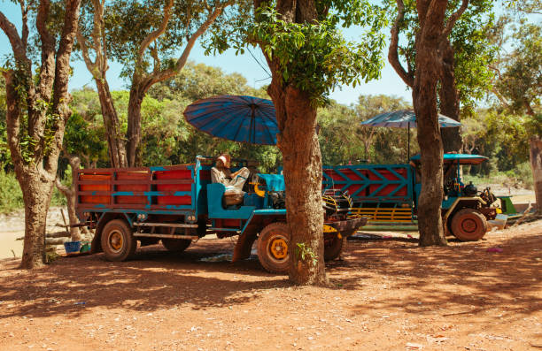 istock Old broken and rusty Car in summer Asia 1189130853