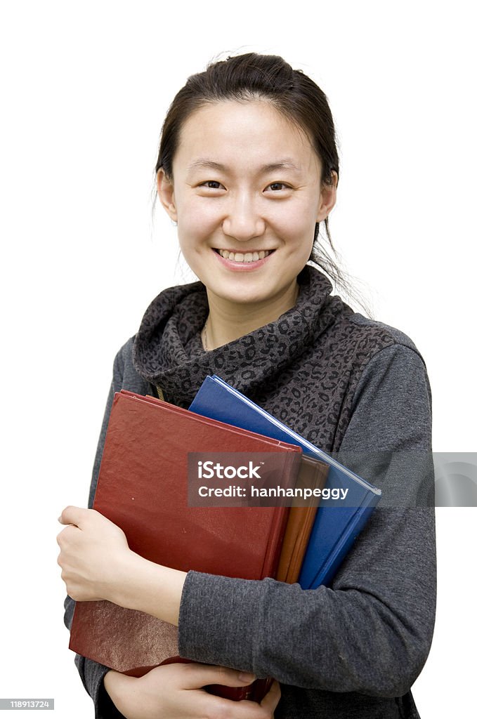 Mulher segurando livros - Foto de stock de Aluno Mais Velho royalty-free