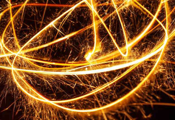 istock Abstract blurred of Sparklers for celebration. 1189137257
