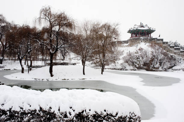 istock Snow covered park in winter 1189141568