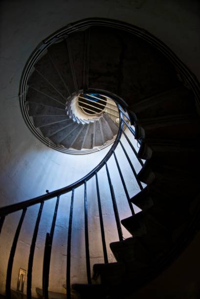 istock Spiral staircase leading to the top 1189141642