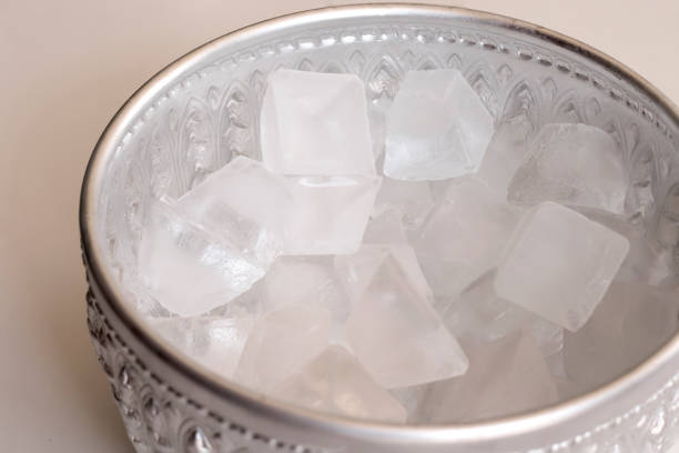 istock Antique silver aluminum water bowl 1189145180