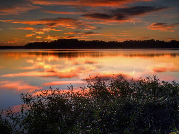 istock Superb reflection of clouds in the water 1189150269