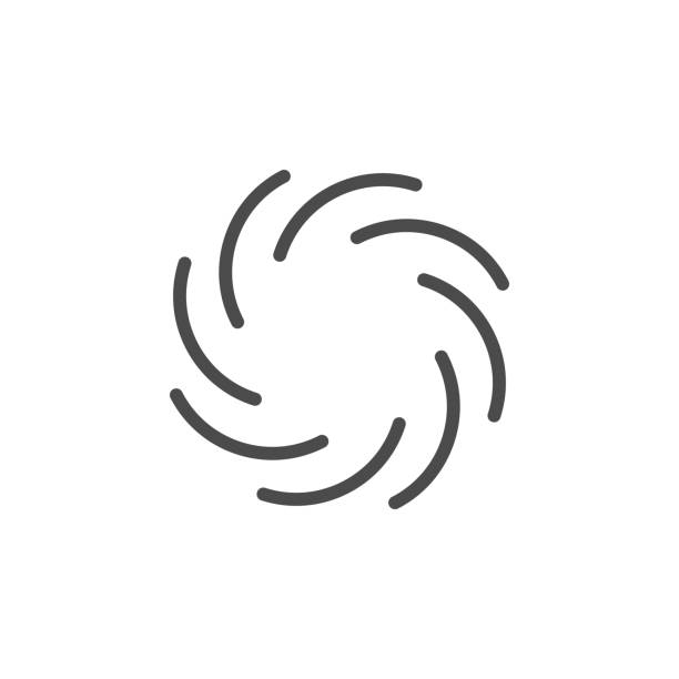 Black hole line outline icon Black hole line outline icon isolated on white. Spiral tunnel. Space collapsar. Wormhole and supernova. Vector illustration supernova stock illustrations