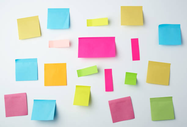 istock multicolored blank paper stickers of different sizes 1189157309