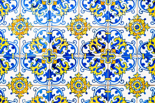 istock Portuguese tiles . Seamless patchwork tile with Victorian motives 1189157705