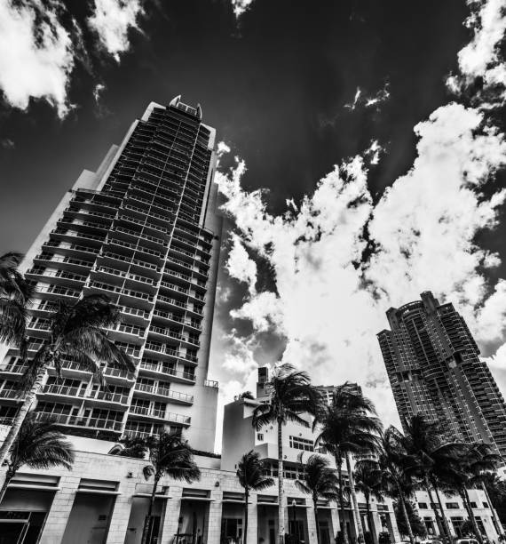 istock Clouds over Miami Beach's skyscrapers on a sunny day 1189158614