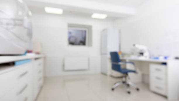 istock Blurred medical laboratory with microscope and other modern equipment 1189160698