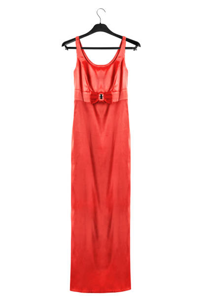 Gown on hanger isolated