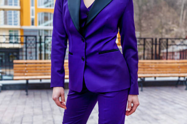 istock Girl in a blue suit 1189168751