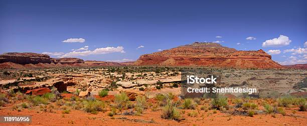 Vista Panorâmica Do Deserto Do Arizona - Fotografias de stock e mais imagens de Ao Ar Livre - Ao Ar Livre, Arenito, Arizona
