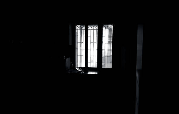 Landscape shot of unidentifiable shadows or window silhouettes or window shadows.