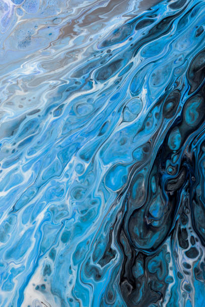 istock Abstract texture of liquid acrylic. Part of image. 1189172997
