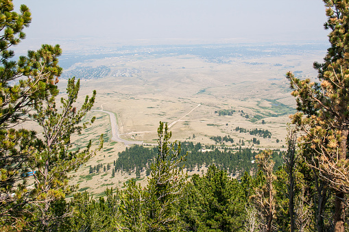 Casper Mountain Landscape in Wyoming.