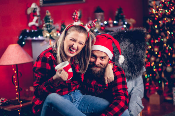 istock Beautiful couple celebrating 1189182198