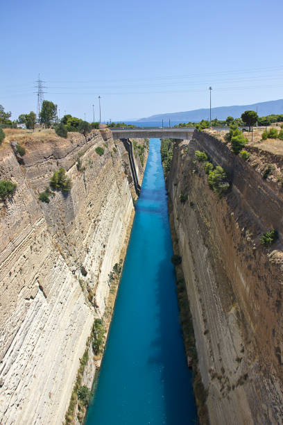 istock Bridge over Corinth Canal near Athens 1189183629