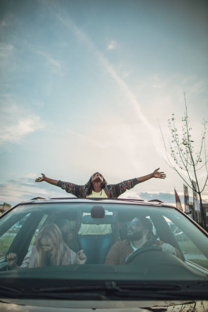 istock Friends having fun on a road trip 1189187516