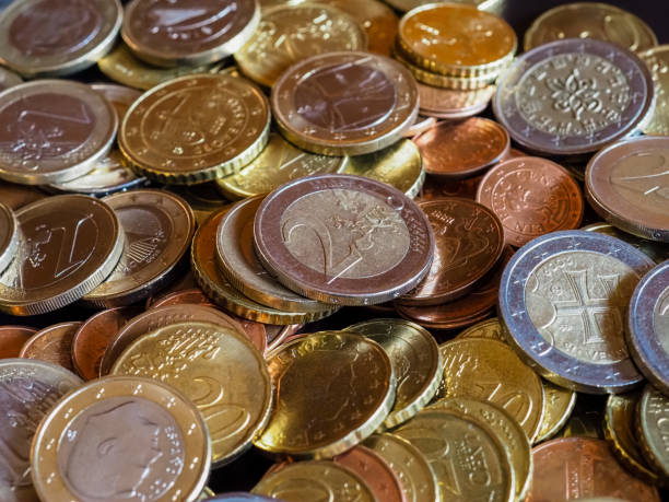 istock Euro coins, European Union 1189187973
