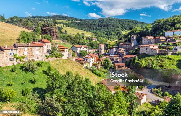 View At Doizieux Commune In Pilat Regional Natural Park The Protected Area In French Auvergnerhonealpes Region Stock Photo - Download Image Now