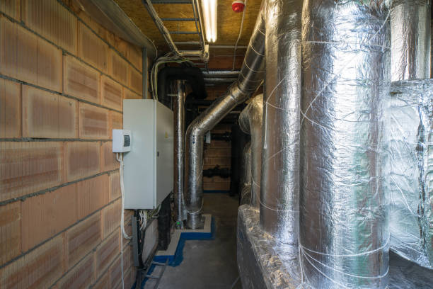 istock Ventilation system indoors. System of pipes. 1189194207