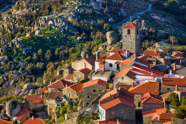 View of the Famous Village of Monsanto, Portugal View of the famous village of Monsanto, Portugal baixa stock pictures, royalty-free photos & images