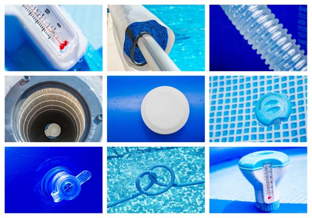 istock Collage maintenance of a private pool 1189198398