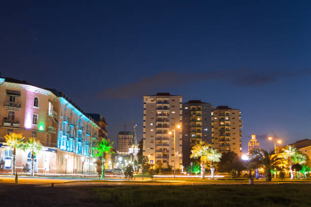 istock Resort Town. Evening Illuminations Light In Batumi, Georgia 1189203990