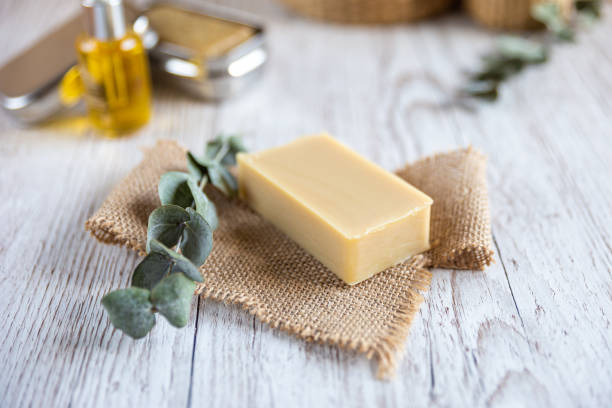 istock Natural bathroom product, handcrafted soap, horizontal 1189205458