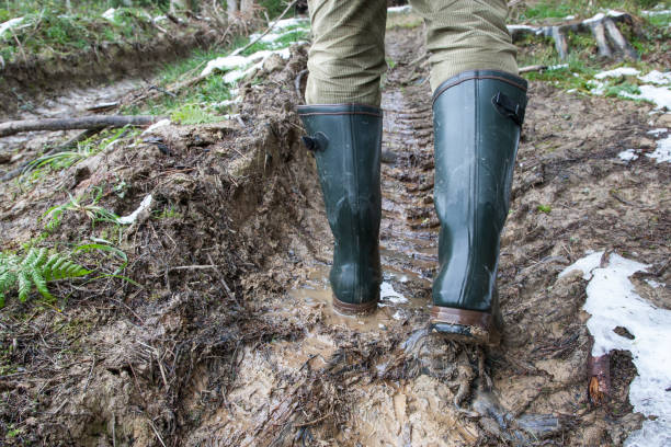 Hunting Rubber Boots In Heavy Terrain 