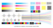 istock color mixing scheme or color print test calibration concept. 1189206958