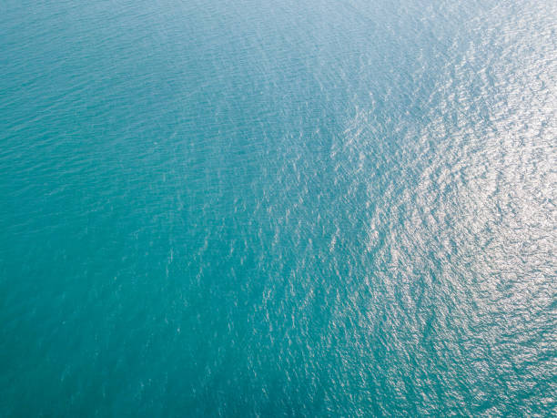 istock Aerial view of turquoise waves, water surface texture 1189207456