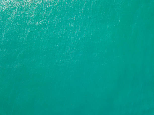 istock Aerial view of turquoise waves, water surface texture 1189207577