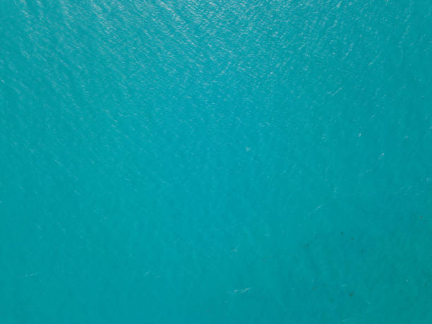 istock Aerial view of turquoise waves, water surface texture 1189207611