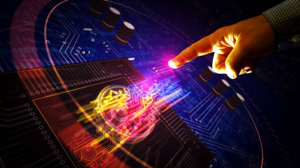 istock Cyber security key futuristic illustration 1189213364