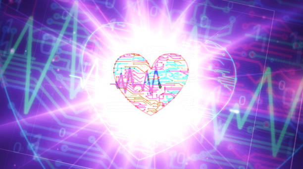 istock Cyber heart pulse futuristic illustration 1189214510