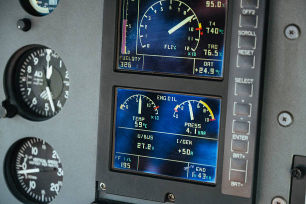 istock Avionics Control Devices in Helicopter taxi in Monaco, Monte Carlo 1189215609