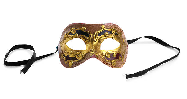 istock Gold Venetian Mask. Isolated over white background 118921898